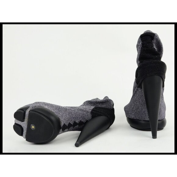 BALENCIAGA BOOTS BOOTIES SOCK COVERED SHOES PLATFORM HIGH HEEL sz 38 US 7.5 - Picture 13 of 14